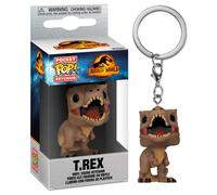 Funko Pop! Keychain: JW3 - T-Rex - T.Rex - Jurassic World 3 - Minifigura de Vinilo Coleccionable Llavero Original - Relleno de Calcetines - Idea de Regalo- Mercancia Oficial - Movies Fans