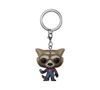 Funko Pop! Keychain: Marvel - Guardians of The Galaxy 3 - Rocket Raccoon - Guardianes de la Galaxia - Minifigura de Vinilo Coleccionable Llavero Original - Relleno de Calcetines - Idea de Regalo