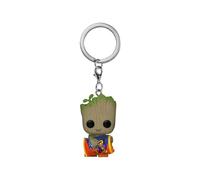 Funko Pop! Keychain: Marvel - Guardians of The Galaxy - Groot - 1/6 de Probabilidades de Obtener la RARA Variante Chaseeese Puffs - Groot Shorts - Minifigura de Vinilo Coleccionable Llavero Original
