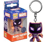 Funko Pop! Keychain: Marvel Holiday - Black Panther - Marvel Comics - Cómics Marvel - Minifigura de Vinilo Coleccionable Llavero Original - Relleno de Calcetines - Idea de Regalo- Mercancia Oficial