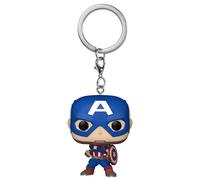 Funko Pop! Keychain: Marvel - New Classics - Captain America - Minifigura de Vinilo Coleccionable Llavero Original - Relleno de Calcetines - Idea de Regalo