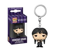 FUNKO POP! KEYCHAIN MIÉRCOLES ADDAMS, 86677, LLAVERO, TIENDA CON LICENCIA OFICIAL, ENVÍOS EN 24-48 HORAS PENÍNSULA, JUGUETE, FIGURA, MUÑECO, CABEZÓN, NETFLIX, SERIE