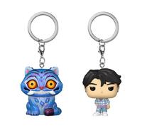 Funko Pop! Keychain: Netflix - KPOP Demon Hunters - Derpy & Jinu - 2 Pack - Llavero Llavero Original - Mini Figura Coleccionable - Regalo para calcetín - Idea de Regalo - Mercancía Oficial