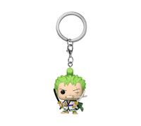 Funko Pop! Keychain: One Piece - Roronoa Zoro - Minifigura de Vinilo Coleccionable Llavero Original - Relleno de Calcetines - Idea de Regalo- Mercancia Oficial - Anime Fans - Minifigura