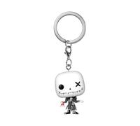 Funko Pop! Keychain: Patchwork - Jack Skellington - The Nightmare Before Christmas - Minifigura de Vinilo Coleccionable Llavero Original - Relleno de Calcetines - Idea de Regalo