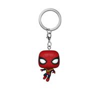 Funko Pop! Keychain: Spiderman No Way Home 2021 - Spider-Man - Leaping SM1 - Minifigura de Vinilo Coleccionable Llavero Original - Relleno de Calcetines - Idea de Regalo- Mercancia Oficial