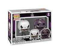 Funko Pop! Keychain: The Nightmare Before Christmas 2pk - Jack Skellington/Oogie - TNBC - Minifigura de Vinilo Coleccionable Llavero Original - Relleno de Calcetines - Idea de Regalo - Movies Fans