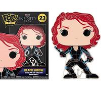 Funko Pop! Large Enamel Pin Marvel Infinity Saga: Black Widow - Black Widow - Avengers Infinity War - Vengadores Infinity War Pins de Esmalte- Broche Coleccionable - para Mochilas Y Bolsos