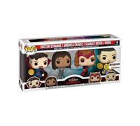 Funko Pop! Marvel: 4 Pack Includes America Chavez, The Scarlet Witch, Wong, and Doctor Strange - Exclusiva Amazon - Figura de Vinilo Coleccionable - Idea de Regalo- Mercancia Oficial - Movies Fans
