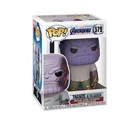 Funko Pop! Marvel: Avengers Endgame - Casual Thanos with Gauntlet | Merchandising Oficial de Superheroes - Figura de Vinilo Coleccionable para Decoración - Regalo Friki de Cumpleaños