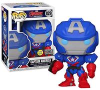 Funko Pop Marvel Avengers Mech Strike #829 - Captain America Glow in The Dark - Exclusive Special Edition Marvel Pop