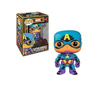 Funko Pop! Marvel: Black Light - Captain America - Marvel Comics - Cómics Marvel - Figura de Vinilo Coleccionable - Idea de Regalo- Mercancia Oficial - Juguetes para Niños y Adultos