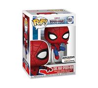 Funko Pop! Marvel: Capitán América Civil War - Spider-Man - Build A Scene - Exclusiva de Amazon - Figura de Vinilo Coleccionable - Juguetes para niños y Adultos
