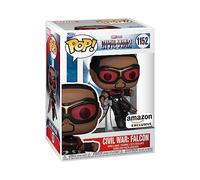 Funko Pop! Marvel: Captain America Civil War - Falcon (Amazon Exclusive) | Merchandising Oficial de Superheroes - Figura de Vinilo Coleccionable para Decoración - Regalo Friki de Cumpleaños