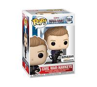 Funko Pop! Marvel: Civil War Construye una Escena - Hawkeye 2nd - Captain America 3 - Exclusiva Amazon - Figura de Vinilo Coleccionable - Idea de Regalo- Mercancia Oficial - Movies Fans