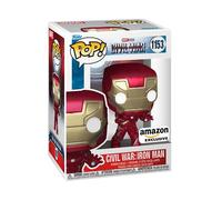 Funko Pop! Marvel: Civil War Construye una Escena - Iron Man - Captain America 3 - Exclusiva Amazon - Figura de Vinilo Coleccionable - Idea de Regalo- Mercancia Oficial - Movies Fans