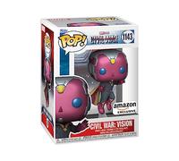 Funko Pop! Marvel: Civil War Construye una Escena - Vision 1st - Captain America 3 - Exclusiva Amazon - Figura de Vinilo Coleccionable - Idea de Regalo- Mercancia Oficial - Movies Fans