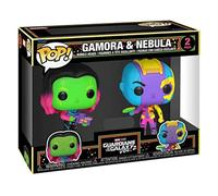 Funko Pop! Marvel Colección de figuras de vinilo de luz negra MCU Glow Toy (Gamora y nebulosa (paquete de 2)