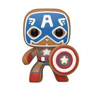 Funko Pop Marvel Capitán América Navidad (Galleta Jengibre) - 9 cm