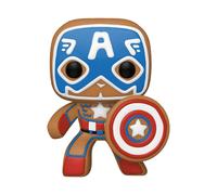 Funko Pop Marvel Holiday - Gingerbread Capitán América #933 Figura De Vinilo