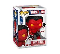 FUNKO Pop! Marvel: Holiday - Red Hulk - Marvel Comics - Cómics Marvel - Figura de Vinilo Coleccionable - Idea de Regalo- Mercancia Oficial - Juguetes para Niños y Adultos - Comic Books Fans