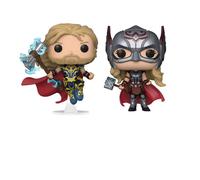 Funko POP Marvel: Love & Thunder - 2 Paquete - Thor y Mighty Thor - Figuras Miniáticas Coleccionables
