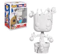 Funko Pop Marvel: Marvel Holiday - Groot - (DIY) - Blanco - Marvel Comics - Cóm