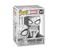 Funko – Figura de vinilo coleccionable Marvel Sketched Spider-Man – Mercancía oficial, idea de regalo