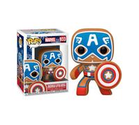 Funko Pop! Marvel: Holiday - Captain America - Marvel Comics - Cómics Marvel - Figura de Vinilo Coleccionable - Idea de Regalo- Mercancia Oficial - Juguetes para Niños y Adultos - Comic Books Fans