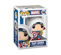 Funko Pop! Marvel: SGGV - Captain America Gwen | Merchandising Oficial de Superheroes - Figura de Vinilo Coleccionable para Decoración - Regalo Friki de Cumpleaños