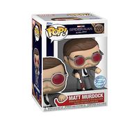 Funko Pop! Marvel: Spider-Man: No Way Home - Matt Murdock with Brick - Spiderman No Way Home - Exclusiva Amazon - Figura de Vinilo Coleccionable - Idea de Regalo- Mercancia Oficial
