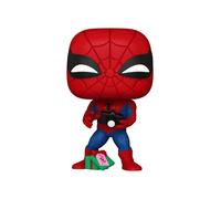 Funko pop! marvel: spider-man with open gift