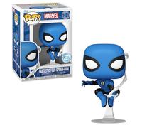 Funko Pop Marvel: The Fantastic Four - Disfraz exclusivo de Spider-Man Blue