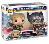 Funko POP Marvel: Thor Love & Thunder - 2 Paquete - Thor & Mighty Thor - Thor: