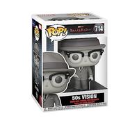 Funko Pop! Marvel: WandaVision - Vision 50s - Blanco y Negro - 1/6 de Probabilidades de Obtener la RARA Variante Chase - Figura de Vinilo Coleccionable - Idea de Regalo- Mercancia Oficial