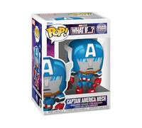 Funko Pop! Marvel: What If - Captain America | Merchandising Oficial de Superheroes - Figura de Vinilo Coleccionable para Decoración - Regalo Friki de Cumpleaños