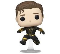 Funko – Figura Pop Spider-Man No Way Home Spiderman Negro/Oro Sin máscara Exclusivo AAA 65038