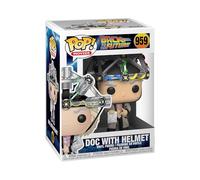 Funko Pop! Movie: Back To The Future-Doc with Helmet - Dr. Emmett Brown - Figura de Vinilo Coleccionable - Idea de Regalo- Mercancia Oficial - Juguetes para Niños y Adultos - Movies Fans
