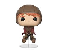 Funko Pop Movies: Harry Potter - Ron Weasley on Broom Vinyl Figure (Bundled with Pop Box Protector Case)