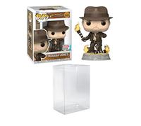 Funko Pop! Movies: Indiana Jones: Raiders of The Lost Ark - Indiana Jones with Snakes 2023 Fall Convention Edición Limitada con un protector de ático de Byron