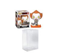 Funko Pop! Movies: IT - Pennywise Dancing Glow-in-The-Dark Chase Specialty Series incluida con un protector de ático de Byron