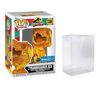 Funko Pop! Movies Jurassic Park 1380 30th Anniversary Amber Tyrannosaurus Rex T Translúcido (incluye funda protectora de caja compatible) 3.75 pulgadas