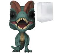Funko Pop! Movies: Jurassic Park - Dilophosaurus Frill Closed CHASE Variant Limited Edition Vinyl Figure (Bundled with Pop Box Protector Case)