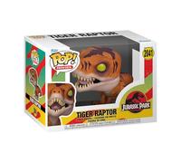 Funko Pop! Movies: Jurassic Park - Tiger Raptor - Figura de Vinilo Coleccionable - Idea de Regalo - Mercancía Oficial - Juguetes para niños y Adultos - Figura Modelo para coleccionistas y exhibición