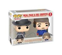 Funko Pop! Movies: Planes, Trains - Neal and del/del 2pk - Planes, Trains and Automobiles - Llavero - Minifigura de Vinilo Coleccionable Llavero Original - Relleno de Calcetines - Idea de Regalo