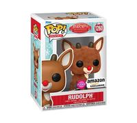 Funko Pop! Movies: Rudolph - Rudolph - Afelpado - Rudolph The Red-Nosed Reindeer - Exclusiva Amazon - Figura de Vinilo Coleccionable - Idea de Regalo- Mercancia Oficial - Movies Fans