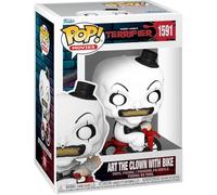 Funko Pop! Movies: Terrifier - Art The Clown with Bike - Figura de Vinilo Coleccionable - Idea de Regalo- Mercancia Oficial - Juguetes para Niños y Adultos - Movies Fans - Muñeco para Coleccionistas