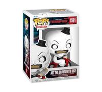 Funko Pop! Movies: Terrifier - Art The Clown with Bike - Figura de Vinilo Coleccionable - Idea de Regalo- Mercancia Oficial - Juguetes para Niños y Adultos - Movies Fans - Muñeco para Coleccionistas