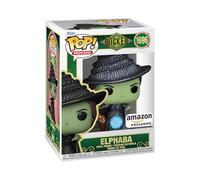 Funko Pop! Movies: Wicked - Elphaba - Glitter - Amazon Exclusive - Collectable Vinyl Figure - Gift Idea - Official Merchandise - Toys for Kids & Adults - Movies Fans - Model Figure for Collectors