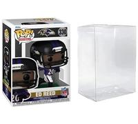 Funko Pop! NFL Legends Ed Reed Baltimore Ravens Figura de vinilo #330, multicolor, 3.75 pulgadas con funda protectora de caja compatible